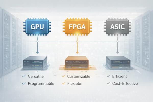 Comparing Leading GPU, FPGA, and ASIC AI Accelerators