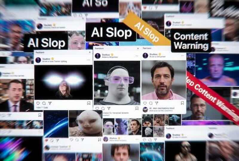 AI slop spreads across social media platforms